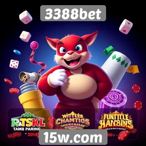 Diversidade de jogos disponíveis na plataforma 3388bet